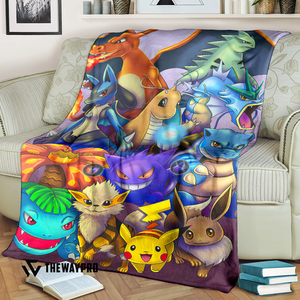 Anime Pokemon The Poke Favourites Blanket Anime Pokemon The Poke Favourites Blanket