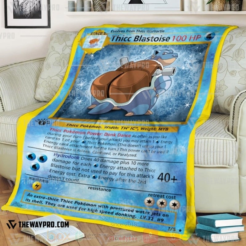Anime Pokemon Thicc Blastoise Blanket 2 Anime Pokemon Thicc Blastoise Blanket 2