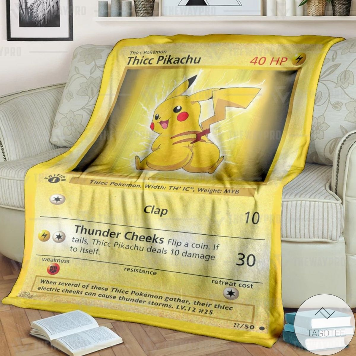 Anime Pokemon Thicc Pikachu Custom Blanket Anime Pokemon Thicc Pikachu Custom Blanket