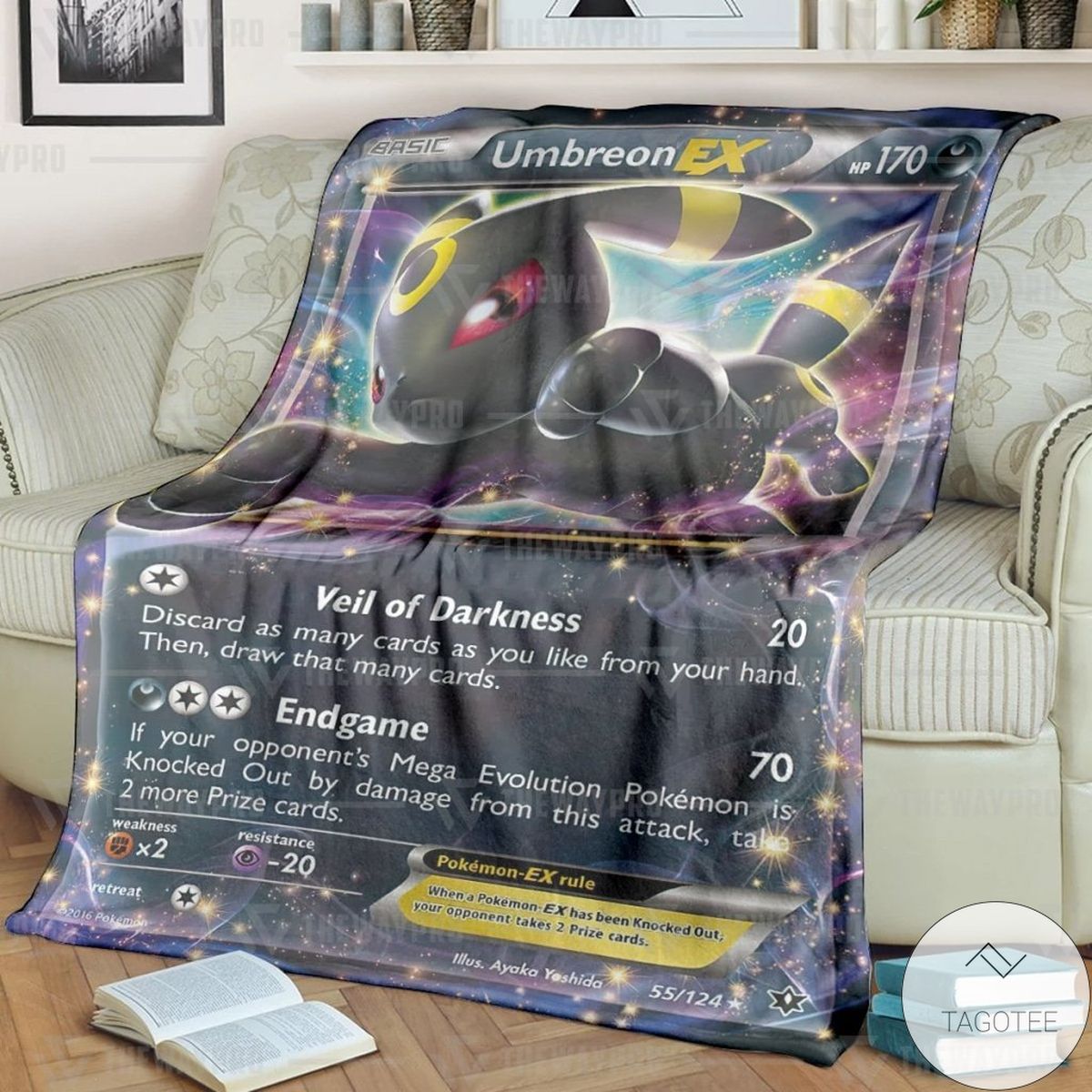 Anime Pokemon Umbreon Ex Custom Blanket Anime Pokemon Umbreon Ex Custom Blanket