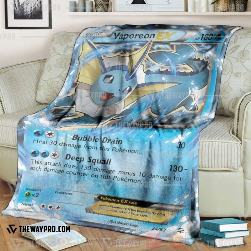 Anime Pokemon Vaporeon Ex Blanket 2 Anime Pokemon Vaporeon Ex Blanket 2