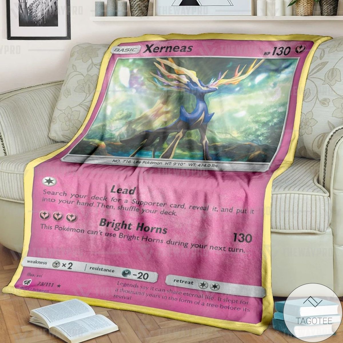 Anime Pokemon Xerneas Crimson Invasion Custom Blanket Anime Pokemon Xerneas Crimson Invasion Custom Blanket