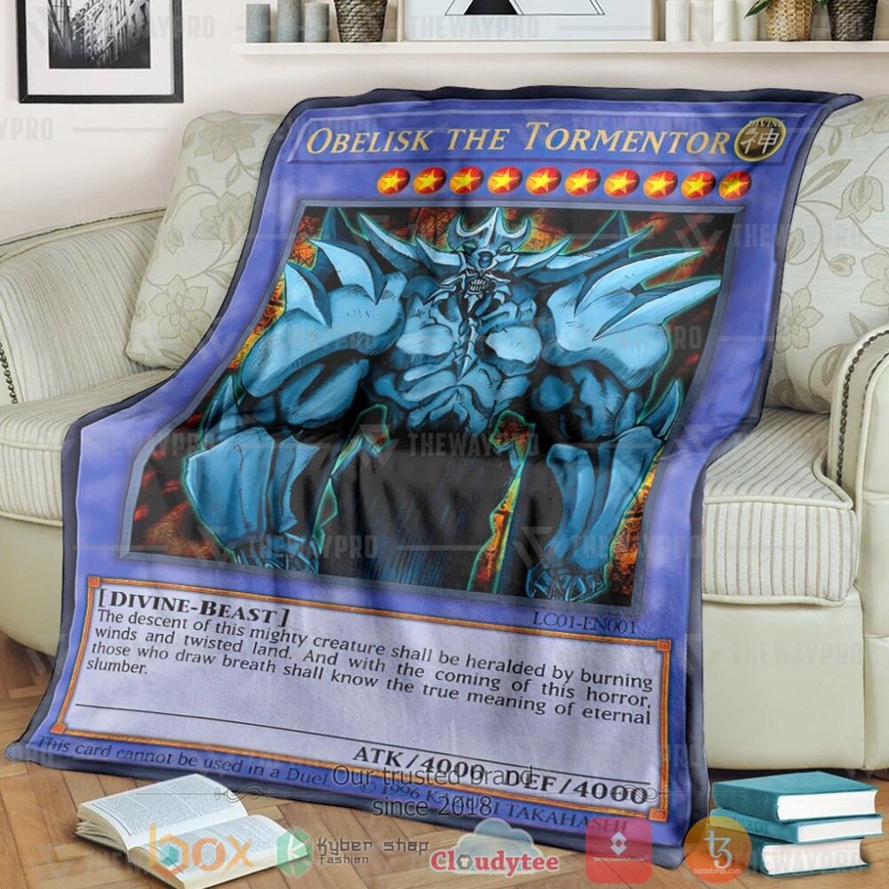 Anime Ygo Obelisk The Tormentor Custom Soft Blanket Anime Ygo Obelisk The Tormentor Custom Soft Blanket