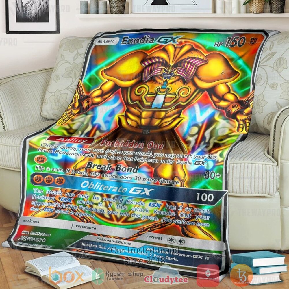 Anime Ygo Pkm Exodia Gx Custom Soft Blanket Anime Ygo Pkm Exodia Gx Custom Soft Blanket