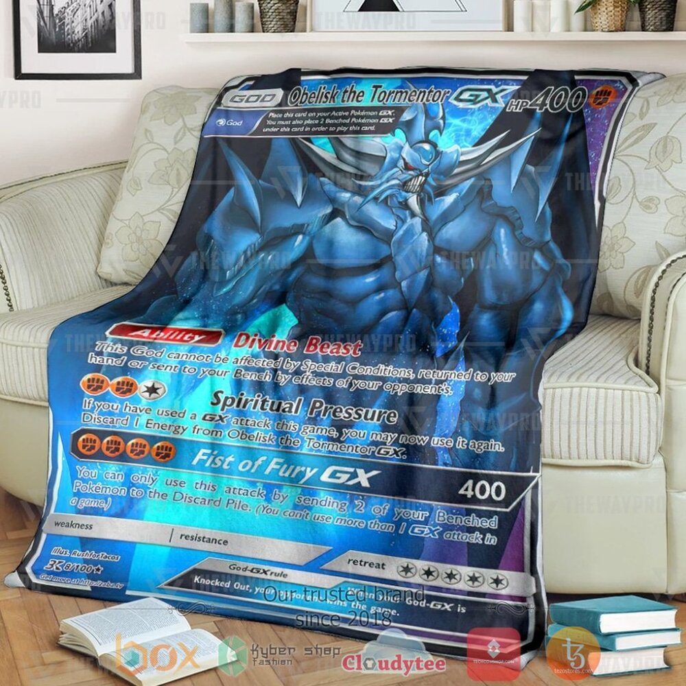 Anime Ygo Pkm Obelisk The Tormentor Custom Soft Blanket Anime Ygo Pkm Obelisk The Tormentor Custom Soft Blanket