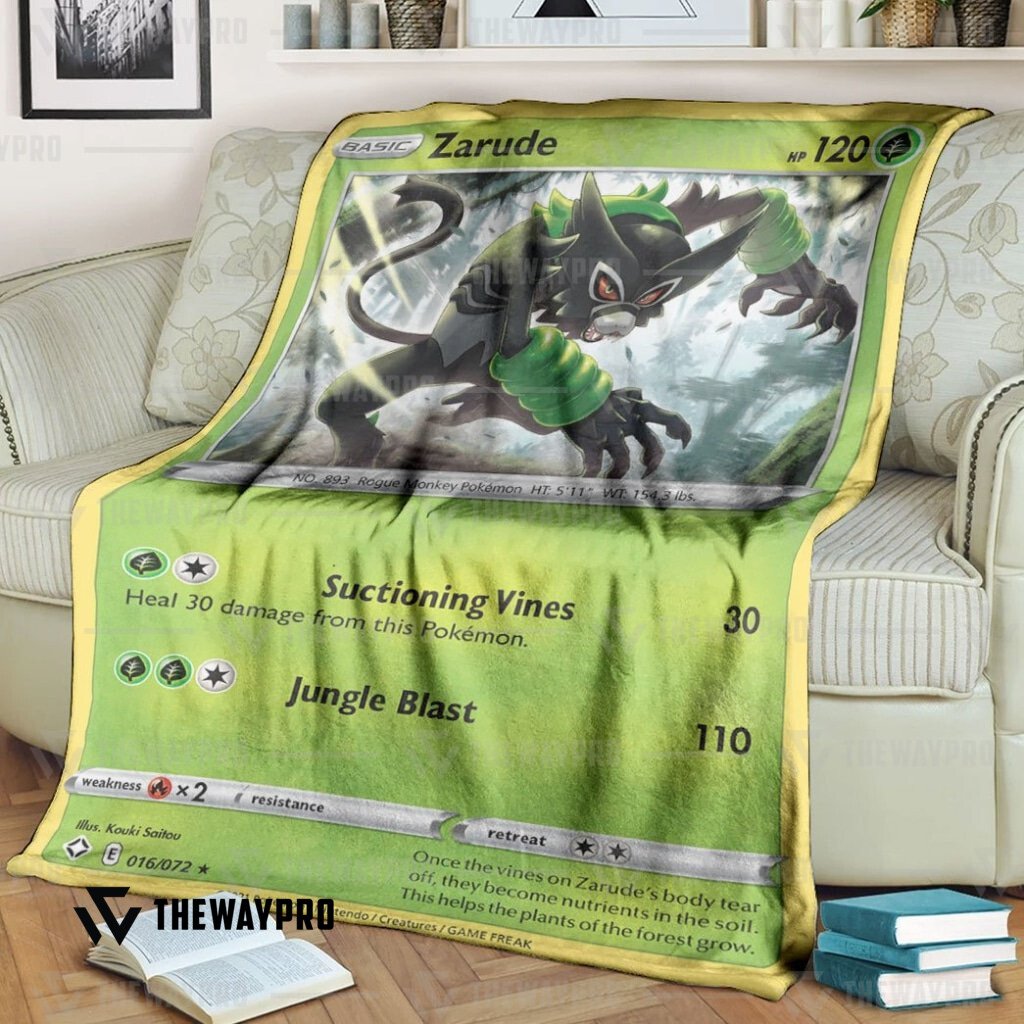 Anime Zarude Shining Fates Blanket Anime Zarude Shining Fates Blanket