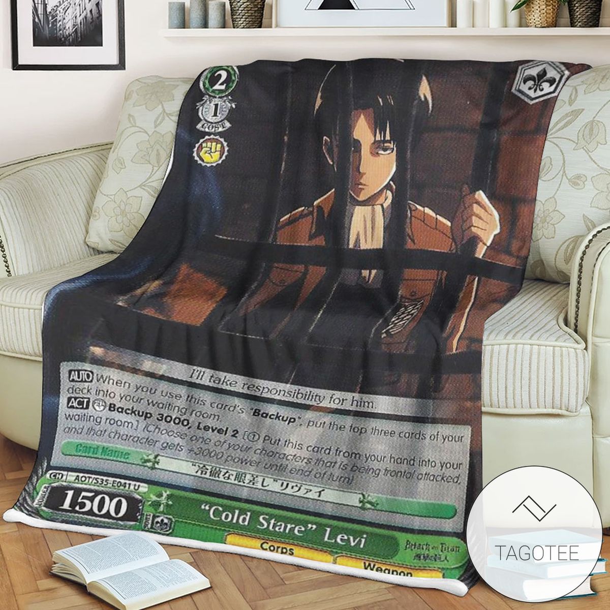 Aot Cold Stare Levi Attack On Titan Sherpa Blanket Tagotee Aot Cold Stare Levi Attack On Titan Sherpa Blanket Tagotee