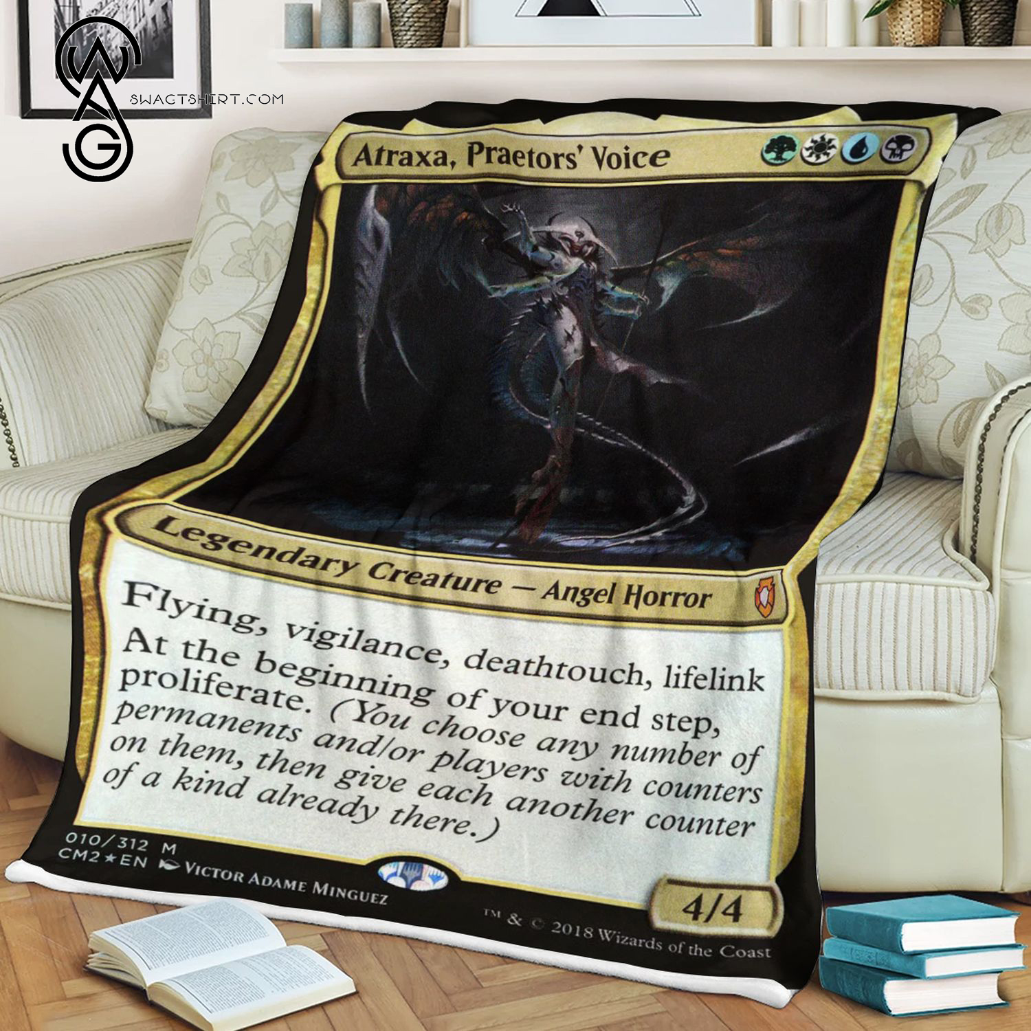Atraxa Praetors Voice Game Magic The Gathering Blanket Atraxa Praetors Voice Game Magic The Gathering Blanket