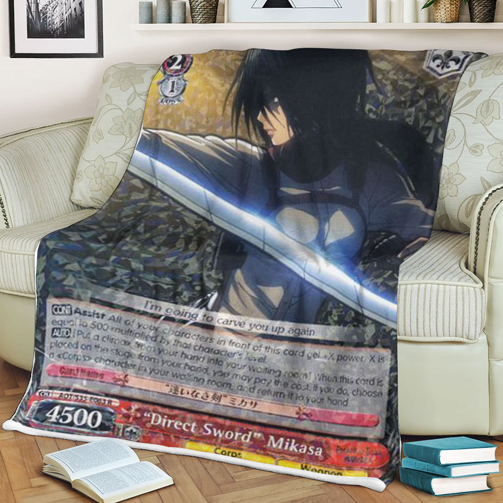 Attack On Titan Direct Sword Mikasa Blanket Attack On Titan Direct Sword Mikasa Blanket