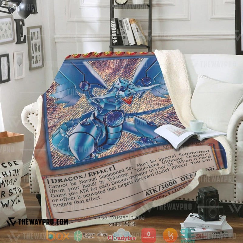 Blue Eyes Shining Dragon Soft Blanket 2 Blue Eyes Shining Dragon Soft Blanket 2