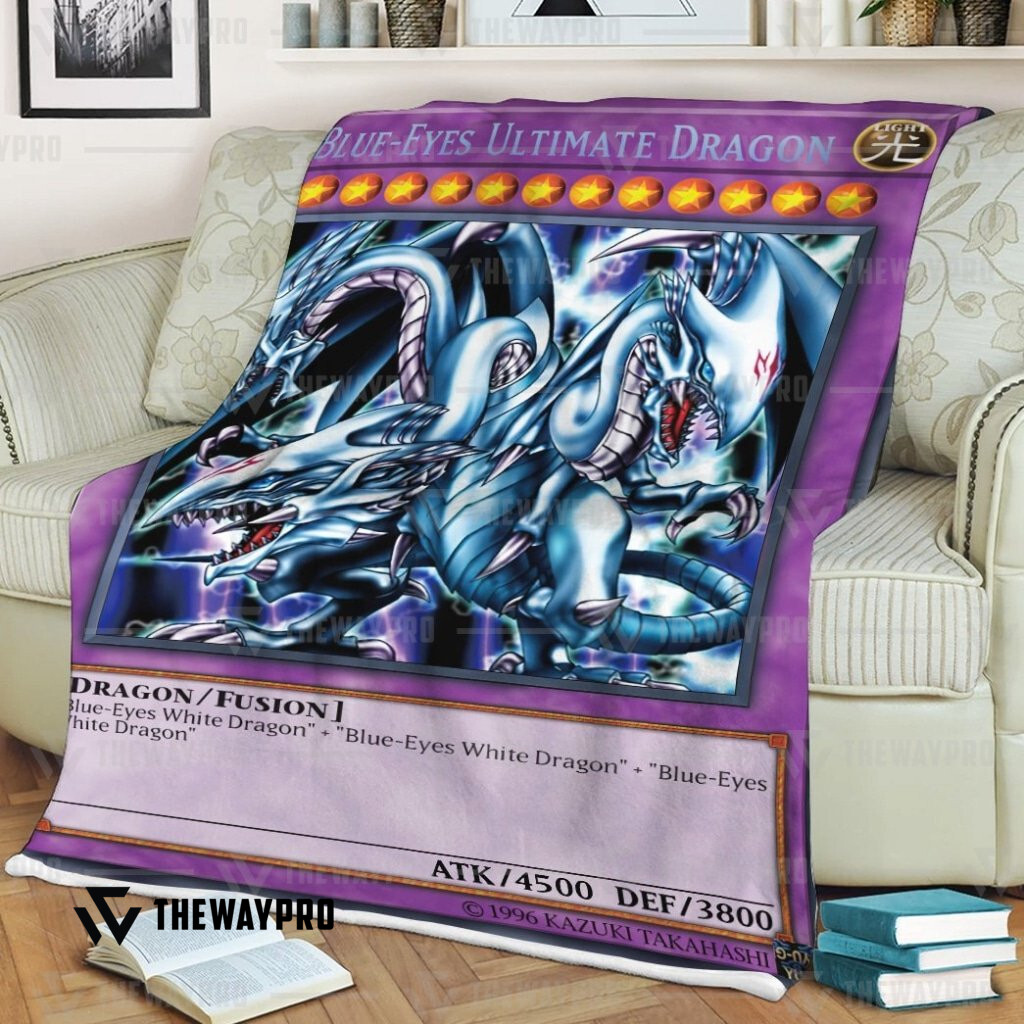 Blue Eyes Ultimate White Dragon Yu Gi Oh Blanket Blue Eyes Ultimate White Dragon Yu Gi Oh Blanket