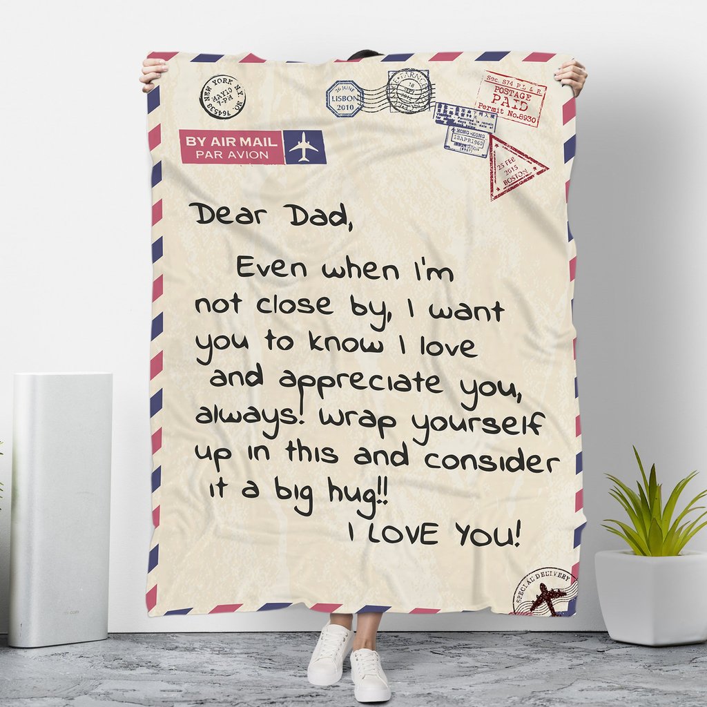 By Air Mail Dear Dad Wrap Yourself Up With This I Love You Blanket By Air Mail Dear Dad Wrap Yourself Up With This I Love You Blanket