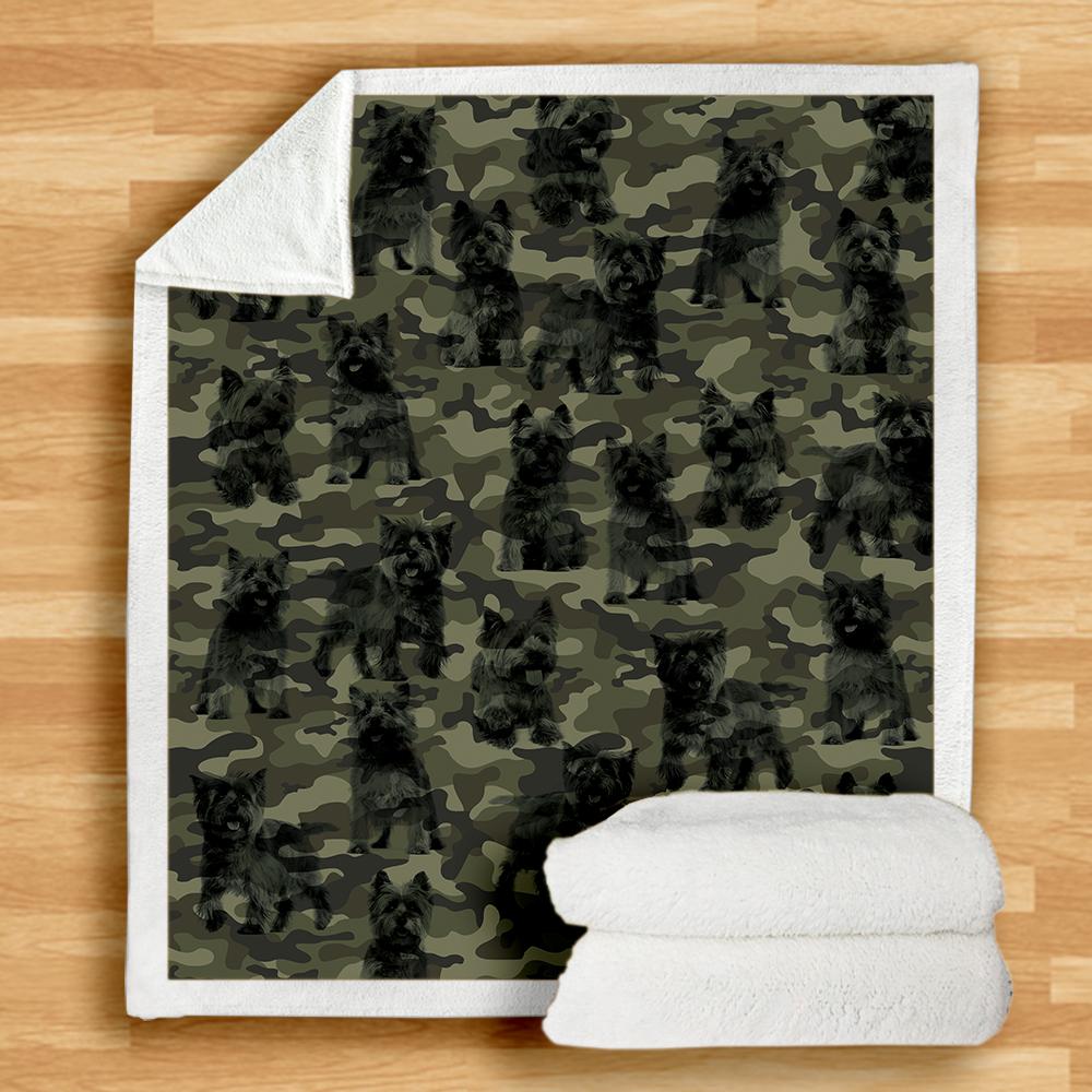 Cairn Terrier Camo Blanket Cairn Terrier Camo Blanket
