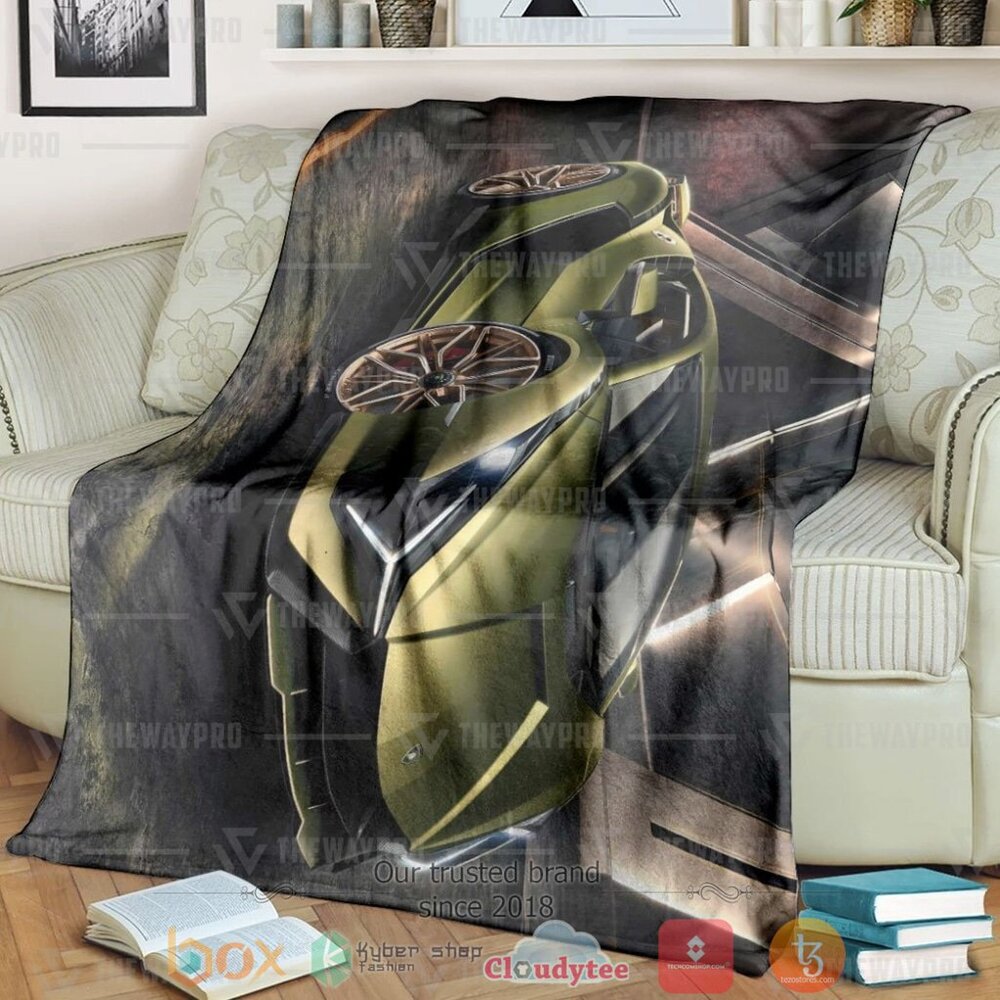 Car Lamborghini Custom Soft Blanket Car Lamborghini Custom Soft Blanket