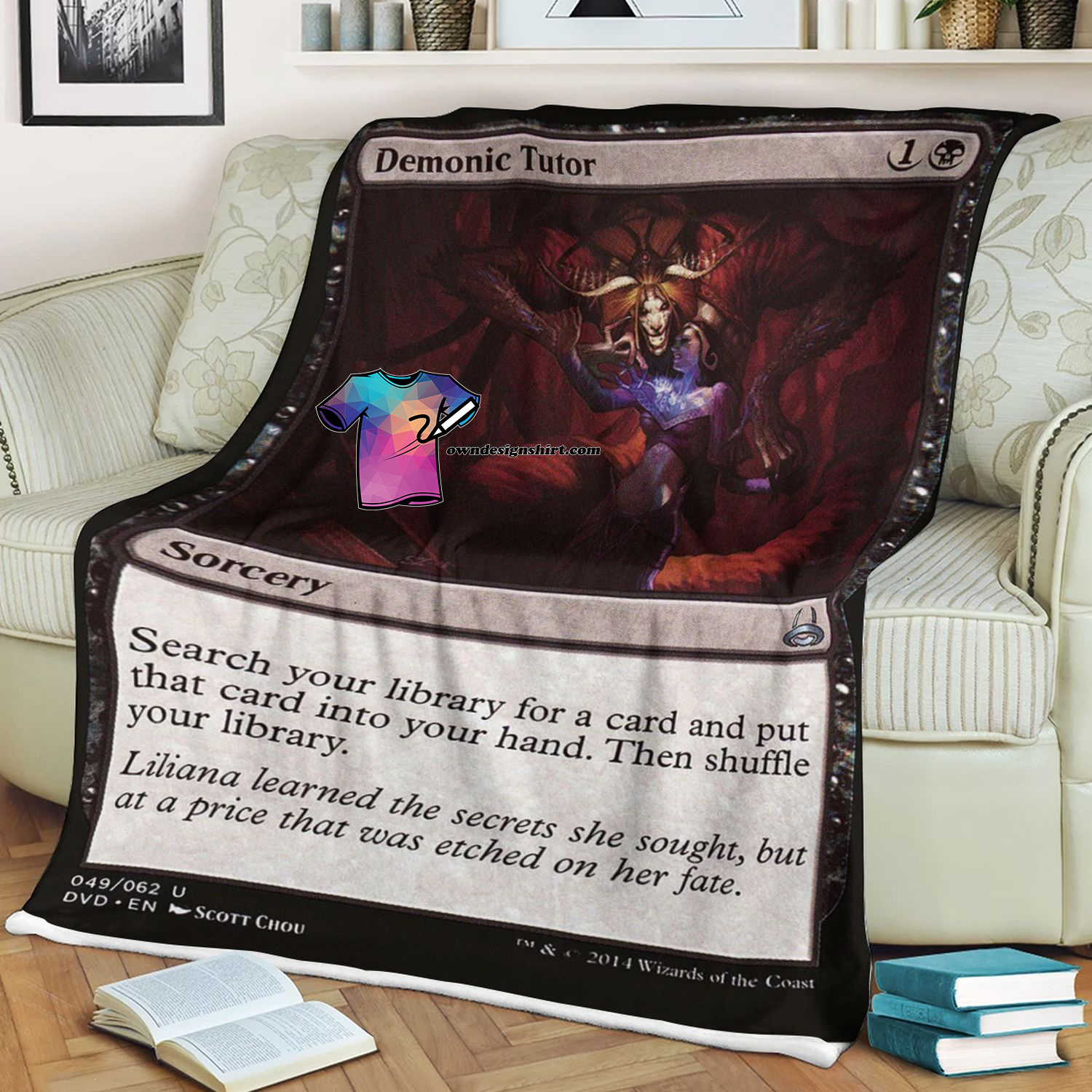 Card Demonic Tutor Game Magic The Gathering Blanket Card Demonic Tutor Game Magic The Gathering Blanket