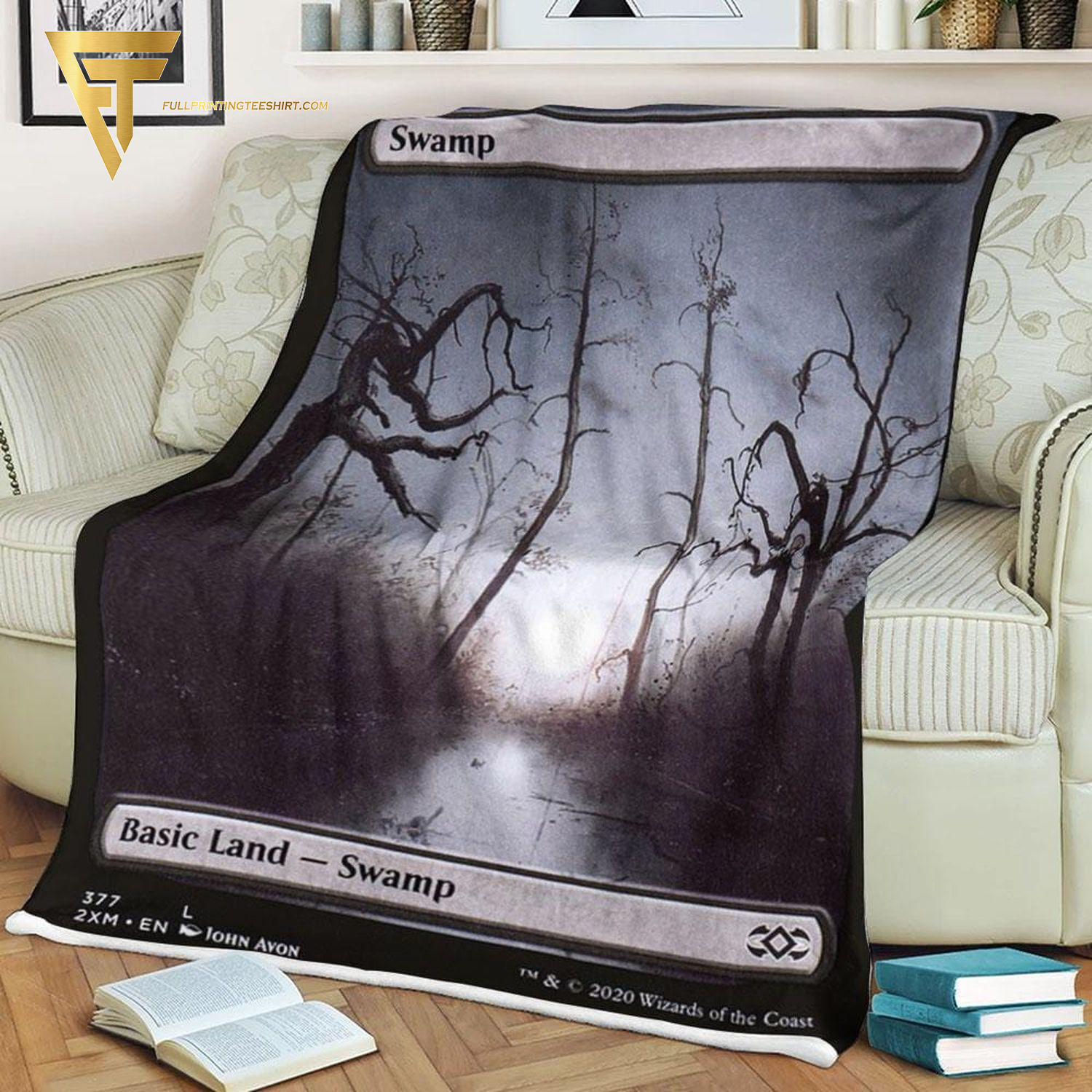 Card Swamp Game Magic The Gathering Blanket Card Swamp Game Magic The Gathering Blanket