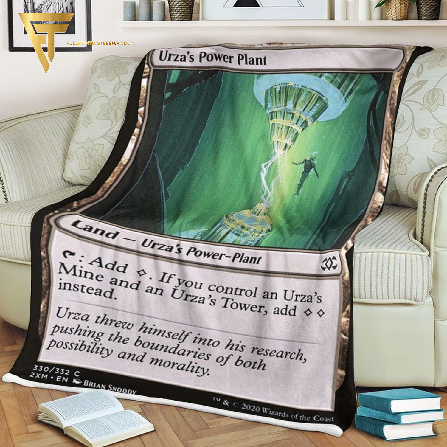 Card Urzas Power Plant Game Magic The Gathering Blanket Card Urzas Power Plant Game Magic The Gathering Blanket