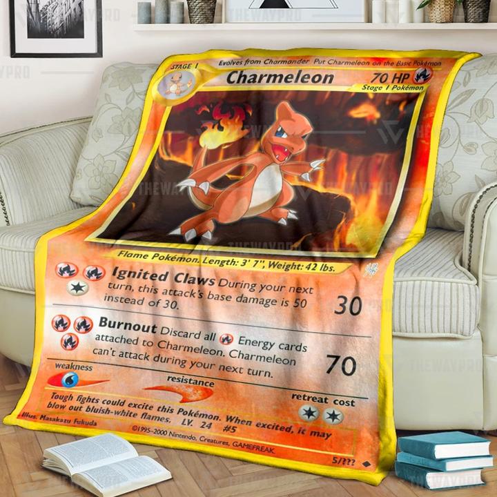 Charmeleon Pokemon Blanket Charmeleon Pokemon Blanket