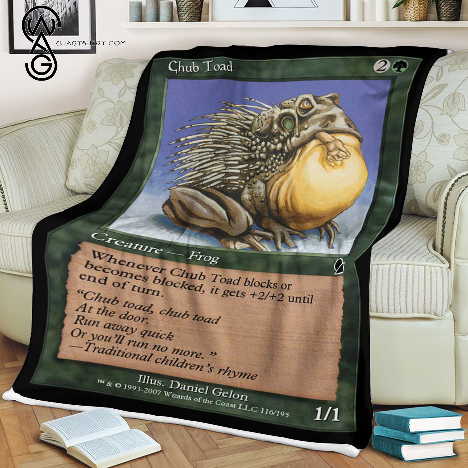 Chub Toad Game Magic The Gathering Blanket Chub Toad Game Magic The Gathering Blanket
