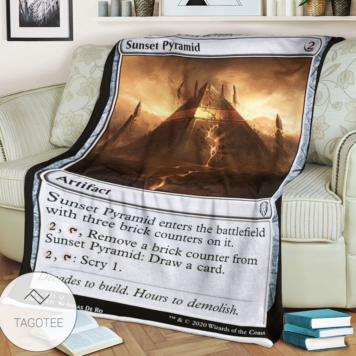 Cmr 345 Sunset Pyramid Mtg Game Magic The Gathering Blanket Cmr 345 Sunset Pyramid Mtg Game Magic The Gathering Blanket