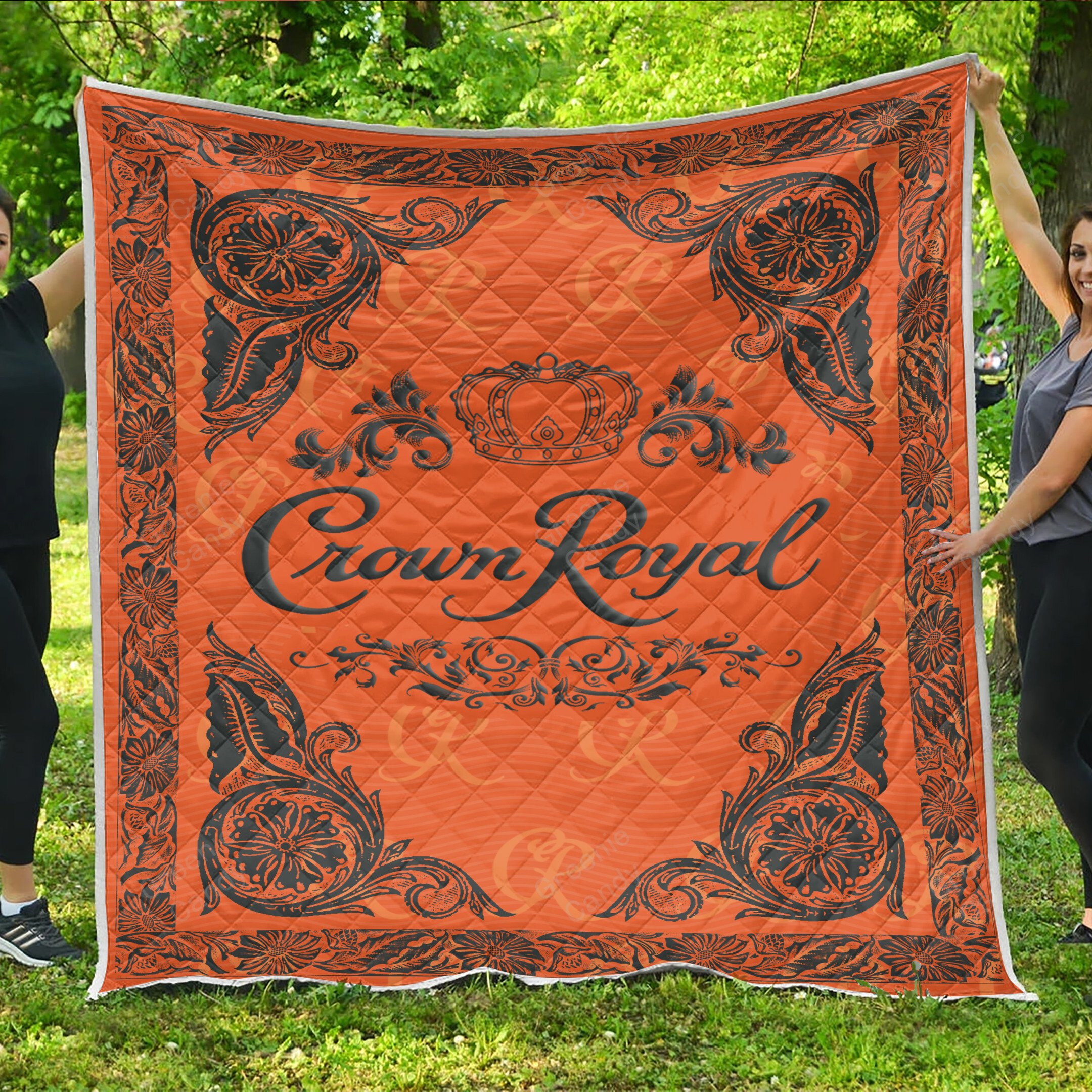 Crown Royal Peach Whisky Blanket Quilt Crown Royal Peach Whisky Blanket Quilt
