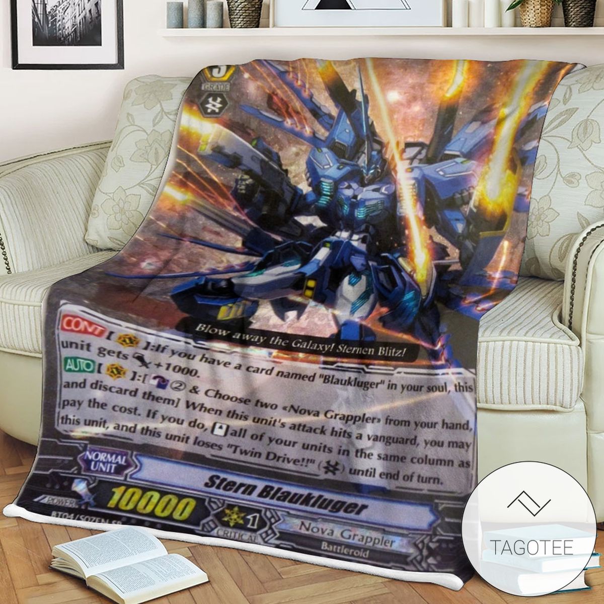 Cv Stern Blaukluger Cardfight Vanguard Blanket Tagotee Cv Stern Blaukluger Cardfight Vanguard Blanket Tagotee