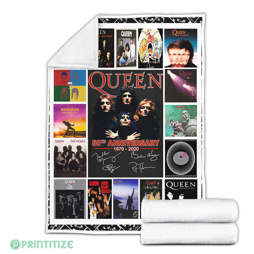 50th Anniversary Queen Band Fleece Blanket 50th Anniversary Queen Band Fleece Blanket