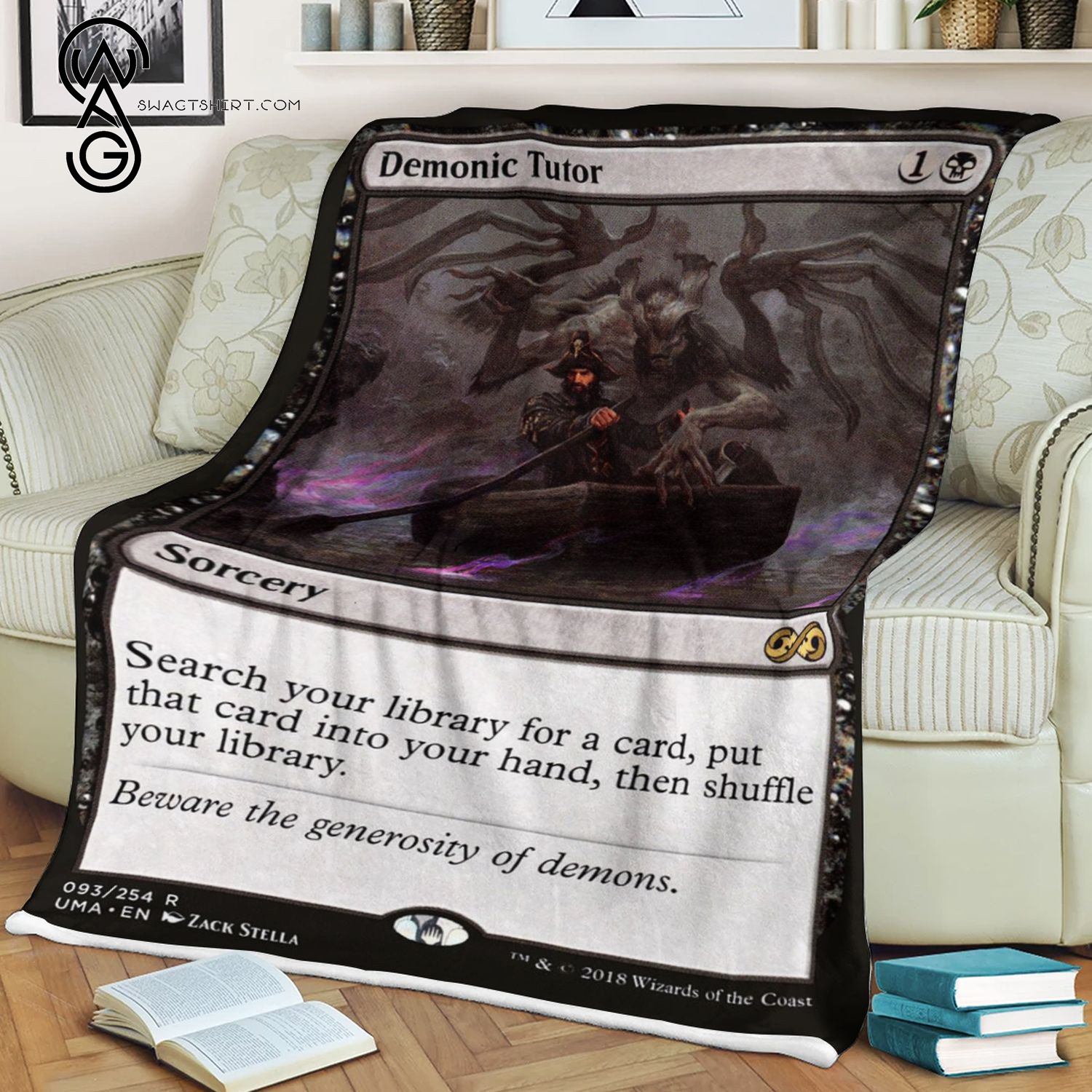Demonic Tutor Game Magic The Gathering Card Blanket Demonic Tutor Game Magic The Gathering Card Blanket