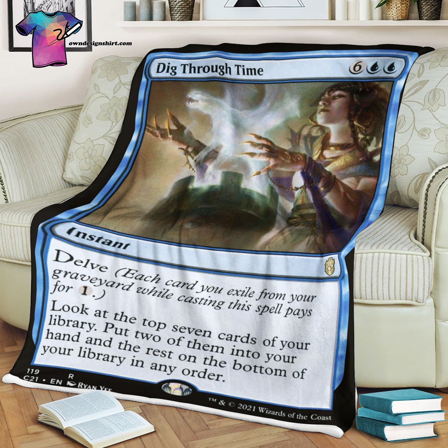 Dig Through Time Game Magic The Gathering Blanket Dig Through Time Game Magic The Gathering Blanket