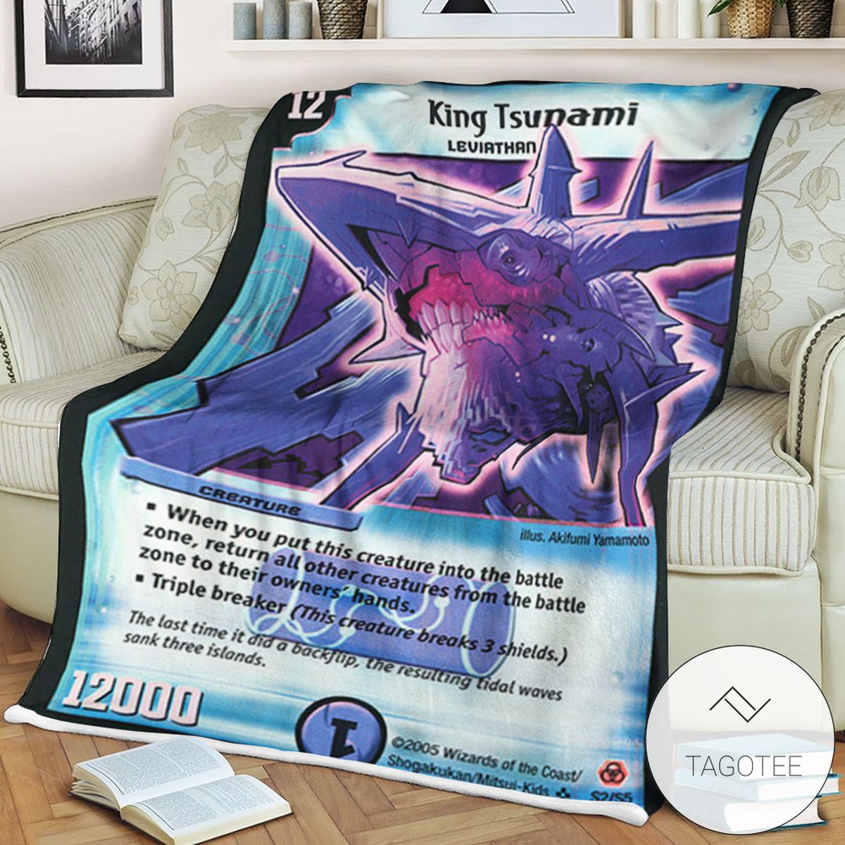 Dm King Tsunami Duel Masters Sherpa Blanket Dm King Tsunami Duel Masters Sherpa Blanket