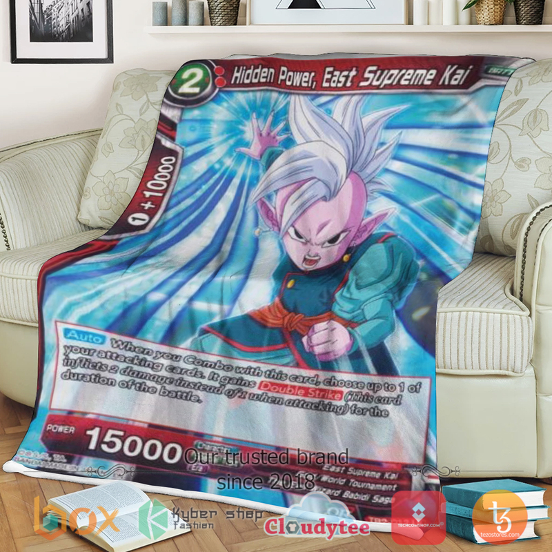 Dragon Ball Hidden Power East Supreme Kai Card Blanket Dragon Ball Hidden Power East Supreme Kai Card Blanket