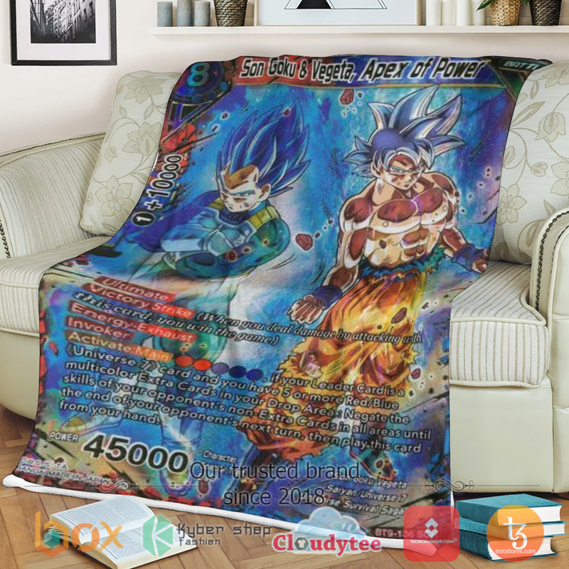 Dragon Ball Son Goku Vegeta Apex Of Power Blanket Dragon Ball Son Goku Vegeta Apex Of Power Blanket