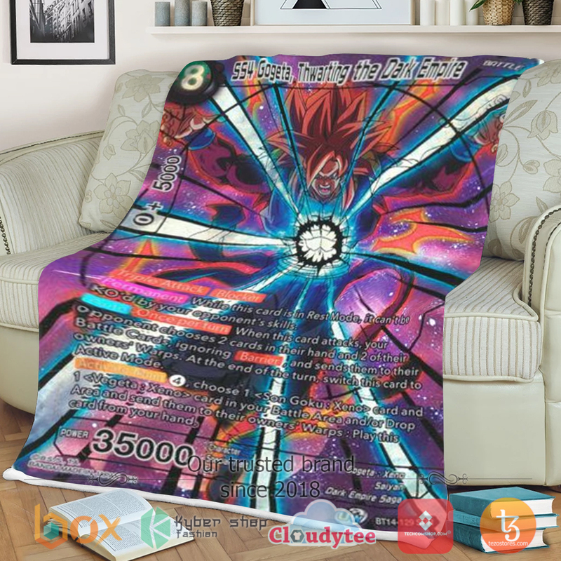 Dragon Ball Ss4 Gogeta Thwarting The Dark Empire Sherpa Blanket Dragon Ball Ss4 Gogeta Thwarting The Dark Empire Sherpa Blanket