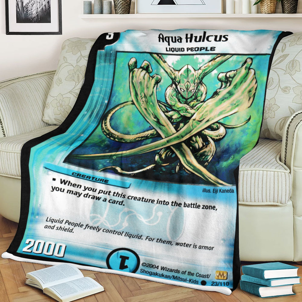 Duel Masters Aqua Hulcus Sherpa Blanket Duel Masters Aqua Hulcus Sherpa Blanket