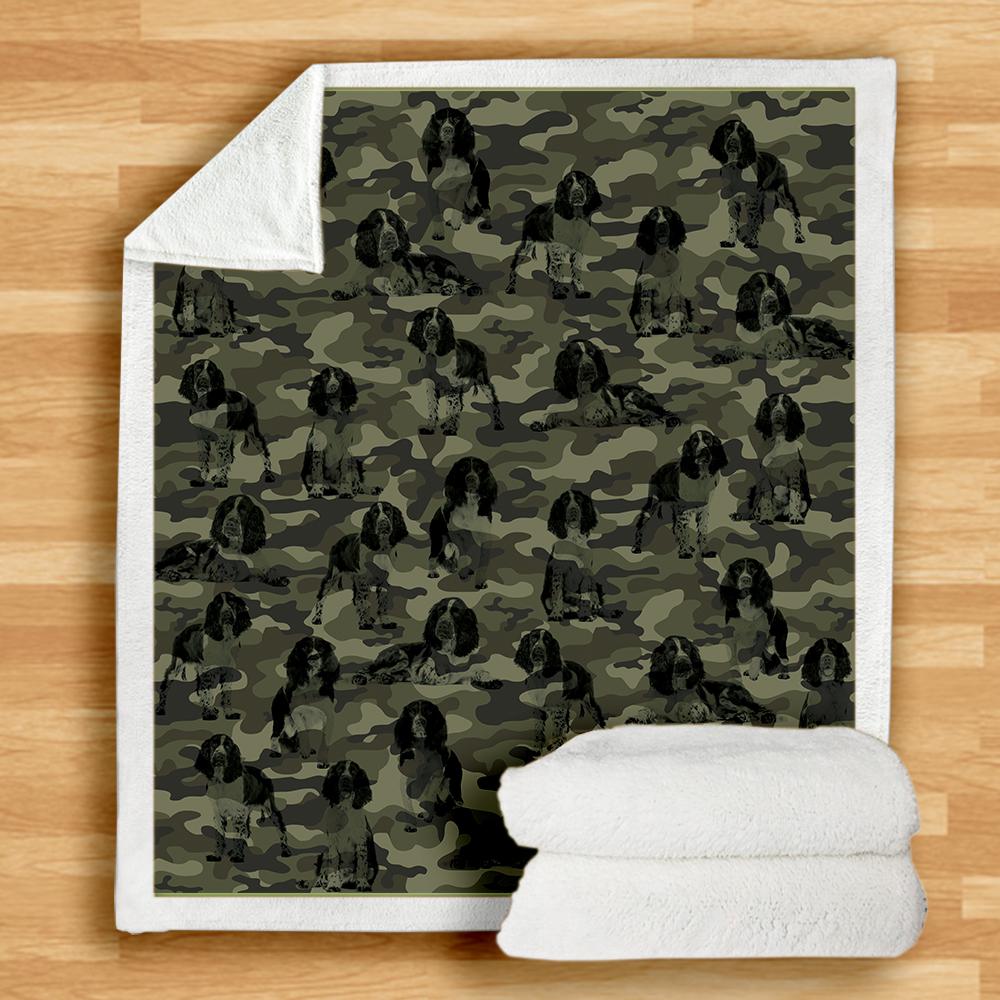 English Springer Spaniel Camo Blanket English Springer Spaniel Camo Blanket