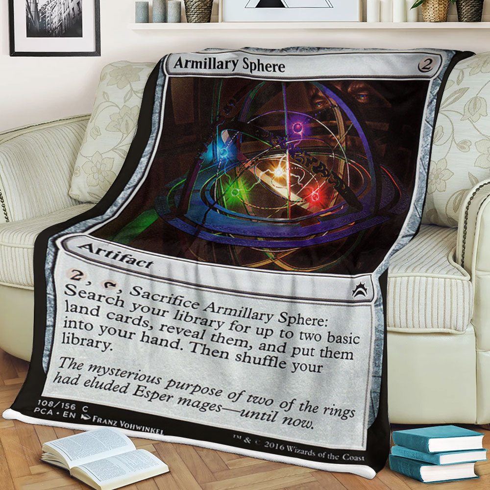Game Magic The Gathering Armillary Sphere Sherpa Blanket Game Magic The Gathering Armillary Sphere Sherpa Blanket