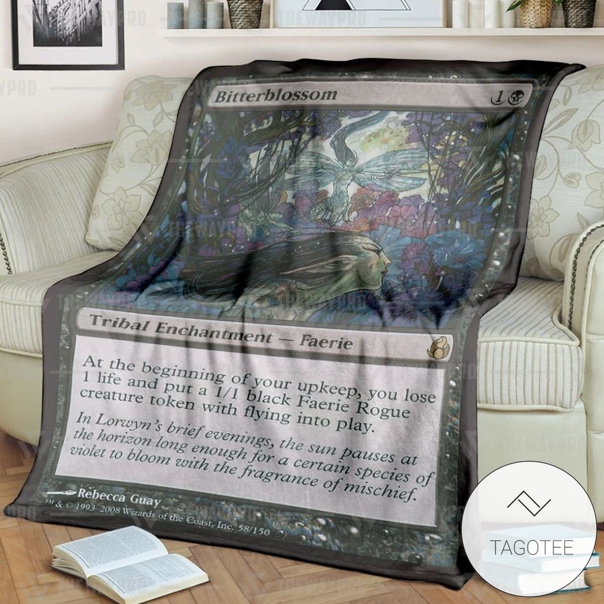 Game Magic The Gathering Bitterblossom Custom Soft Blanket Game Magic The Gathering Bitterblossom Custom Soft Blanket