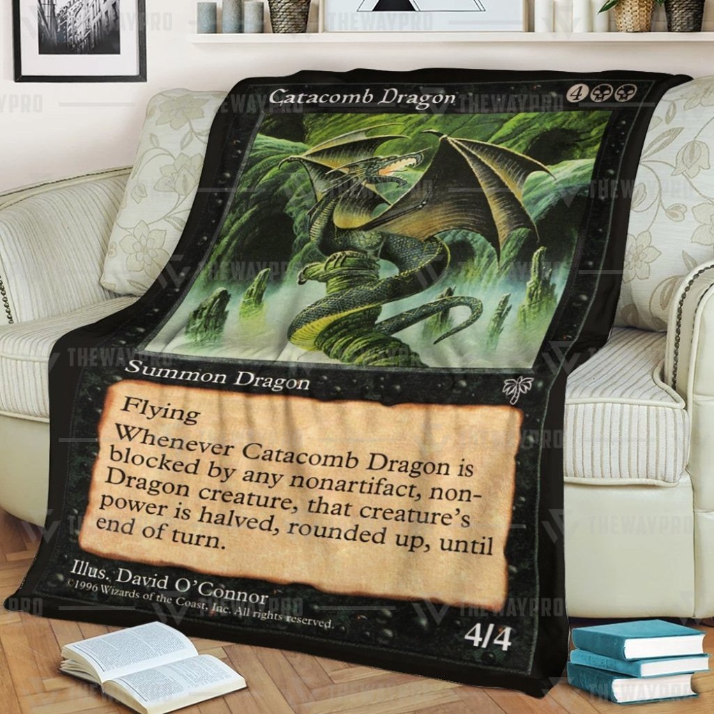 Game Magic The Gathering Catacomb Dragon Blanket Game Magic The Gathering Catacomb Dragon Blanket