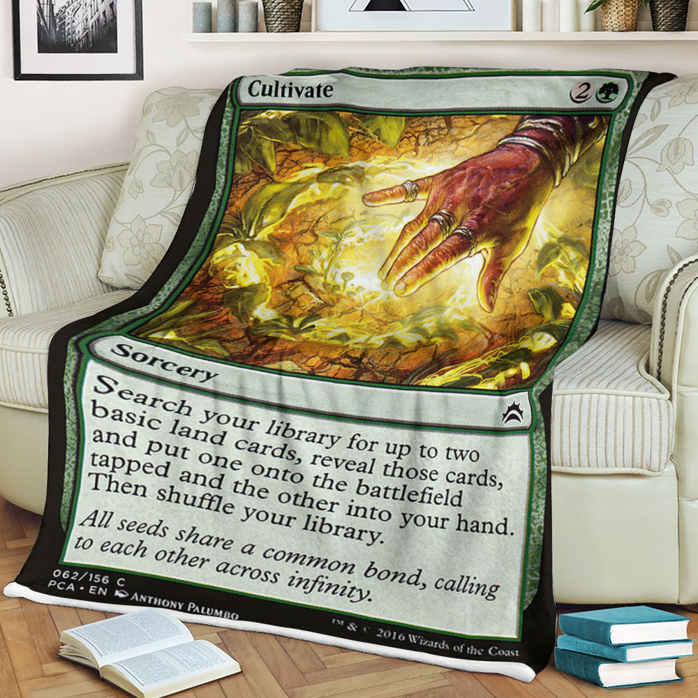 Game Magic The Gathering Cultivate Sherpa Blanket Game Magic The Gathering Cultivate Sherpa Blanket