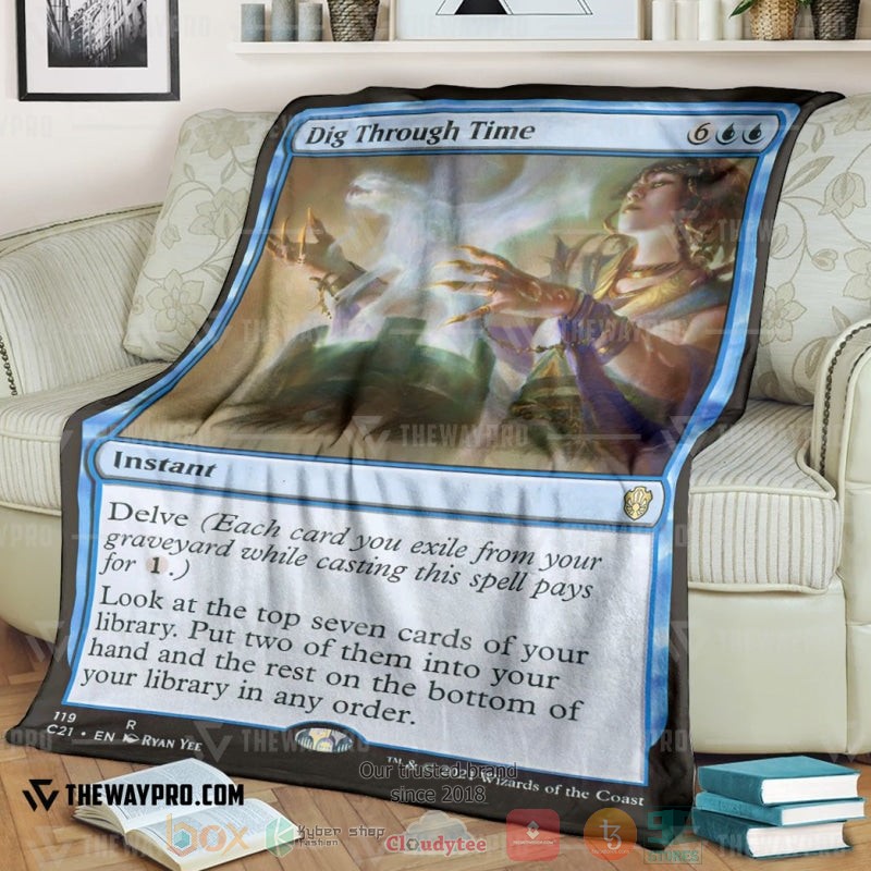 Game Magic The Gathering Dig Through Time Soft Blanket Game Magic The Gathering Dig Through Time Soft Blanket