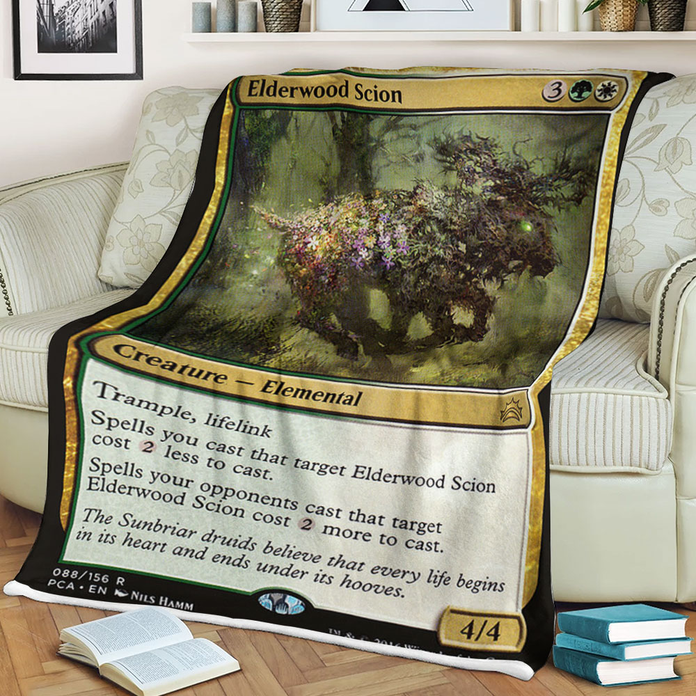 Game Magic The Gathering Elderwood Scion Sherpa Blanket Game Magic The Gathering Elderwood Scion Sherpa Blanket