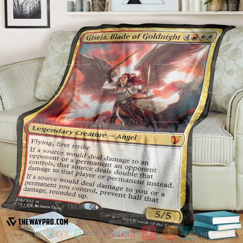 Game Magic The Gathering Gisela Blade Of Goldnight Soft Blanket Game Magic The Gathering Gisela Blade Of Goldnight Soft Blanket