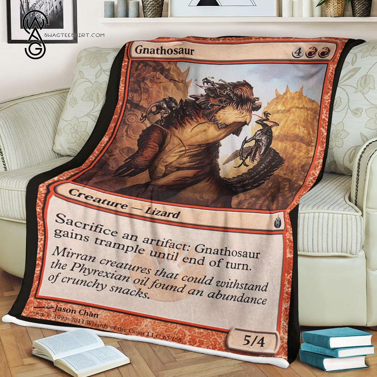 Game Magic The Gathering Gnathosaur Blanket Game Magic The Gathering Gnathosaur Blanket