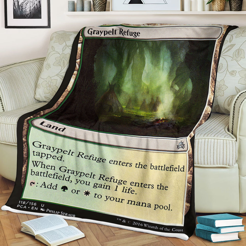 Game Magic The Gathering Graypelt Refuge Sherpa Blanket Game Magic The Gathering Graypelt Refuge Sherpa Blanket