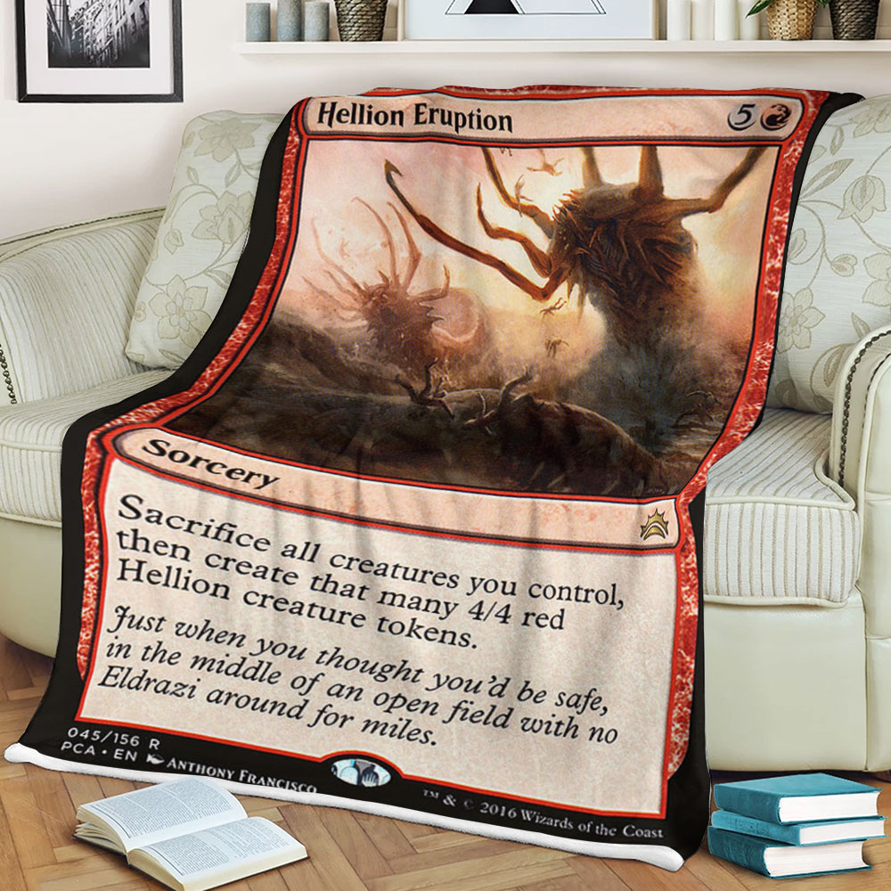 Game Magic The Gathering Hellion Eruption Sherpa Blanket Game Magic The Gathering Hellion Eruption Sherpa Blanket