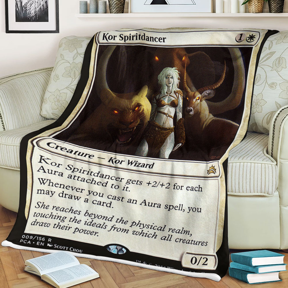 Game Magic The Gathering Kor Spiritdancer Sherpa Blanket Game Magic The Gathering Kor Spiritdancer Sherpa Blanket