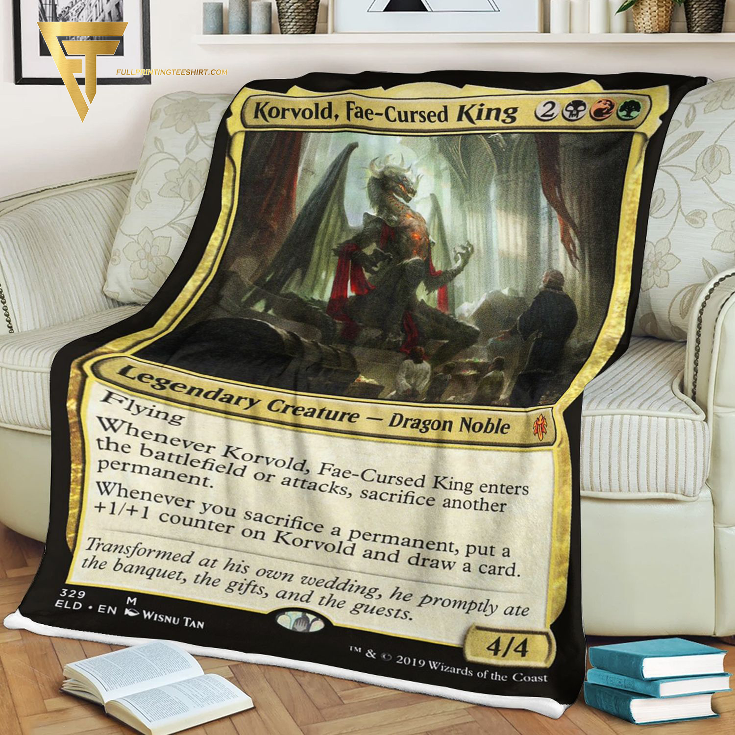 Game Magic The Gathering Korvold Fae Cursed King Blanket Game Magic The Gathering Korvold Fae Cursed King Blanket