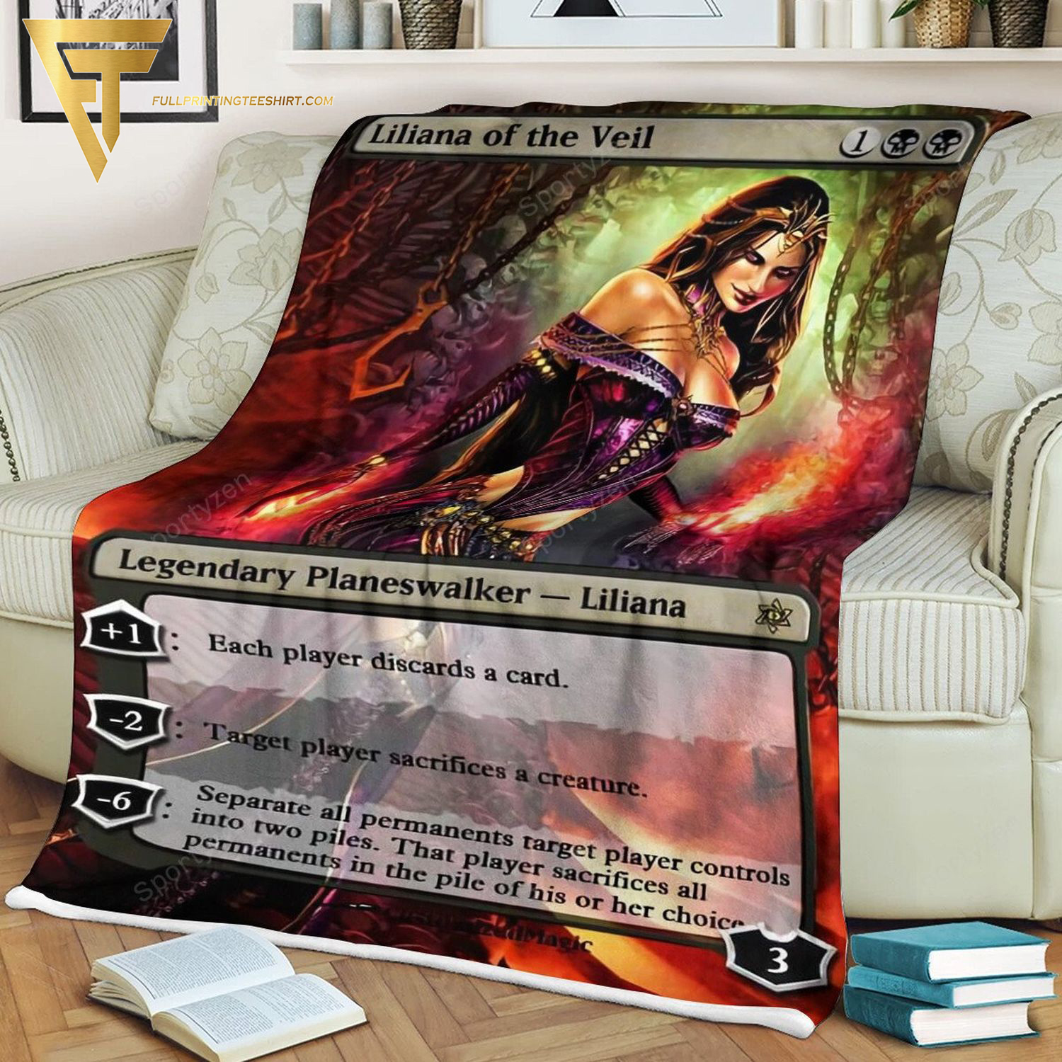 Game Magic The Gathering Liliana Of The Veil All Over Print Blanket Game Magic The Gathering Liliana Of The Veil All Over Print Blanket