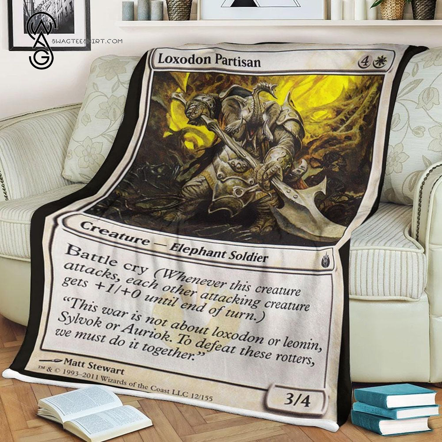 Game Magic The Gathering Loxodon Partisan Blanket Game Magic The Gathering Loxodon Partisan Blanket