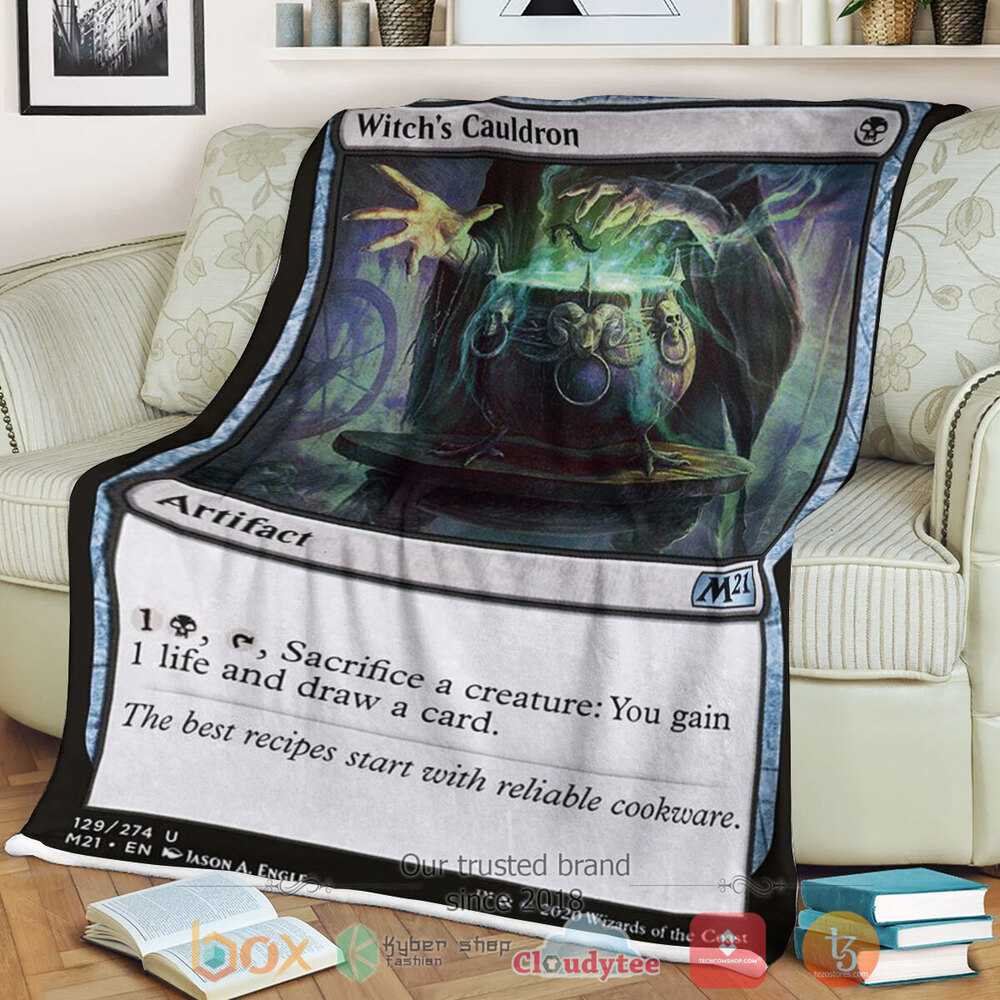 Game Magic The Gathering M21 129 Witch S Cauldron Fleece Blanket Game Magic The Gathering M21 129 Witch S Cauldron Fleece Blanket